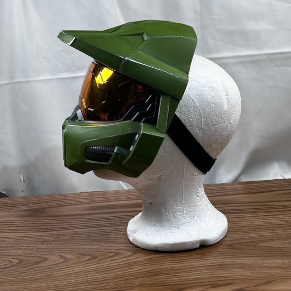 Disguise Halo Master Chief Helmet Kids Costume Prop Replica 2020 Green - Picture 3 of 9